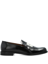 logo embellished loafers